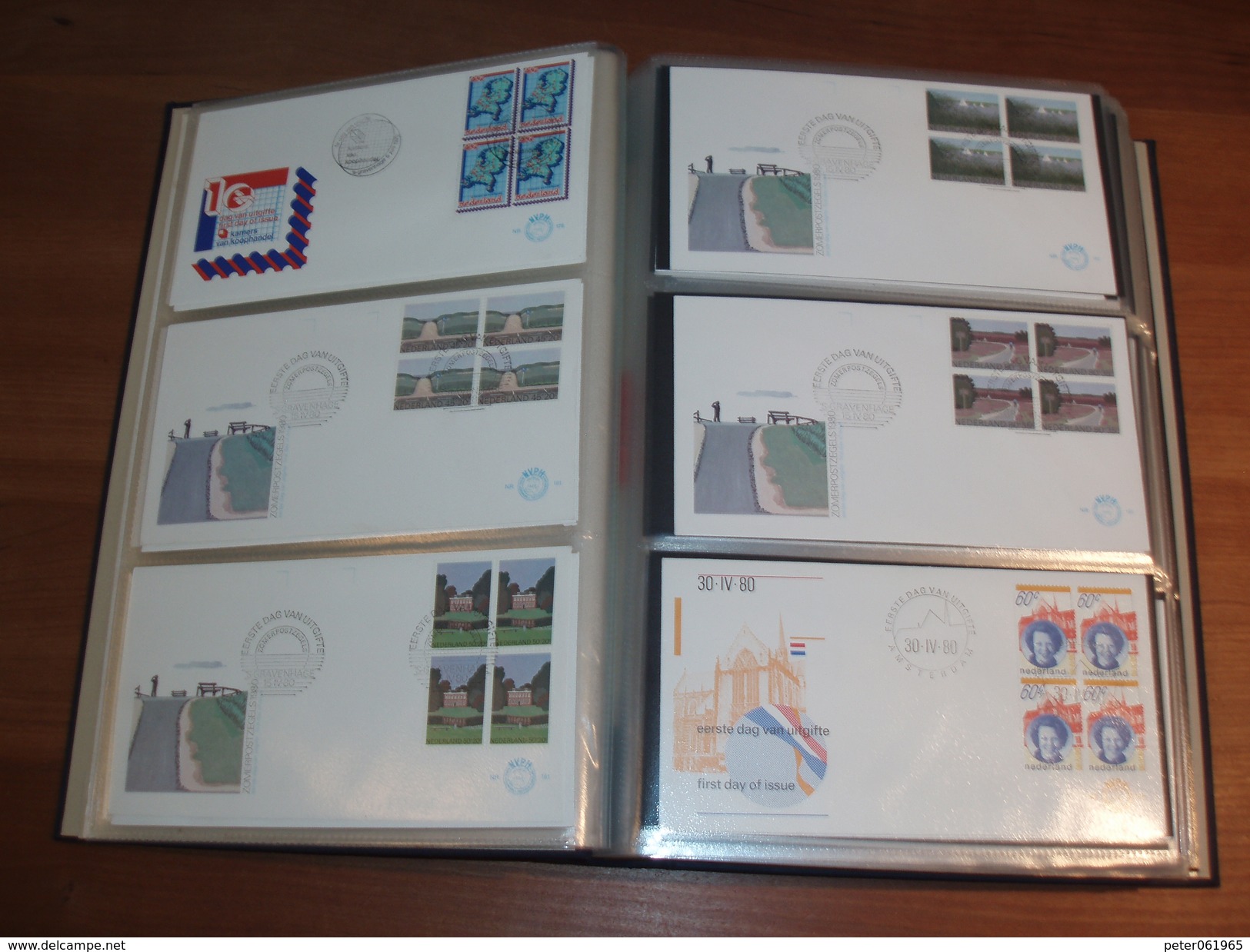 DAVO FDC Album Met 156 FDC's (met Blokken Van 4) Nederland - Collections (with Albums)