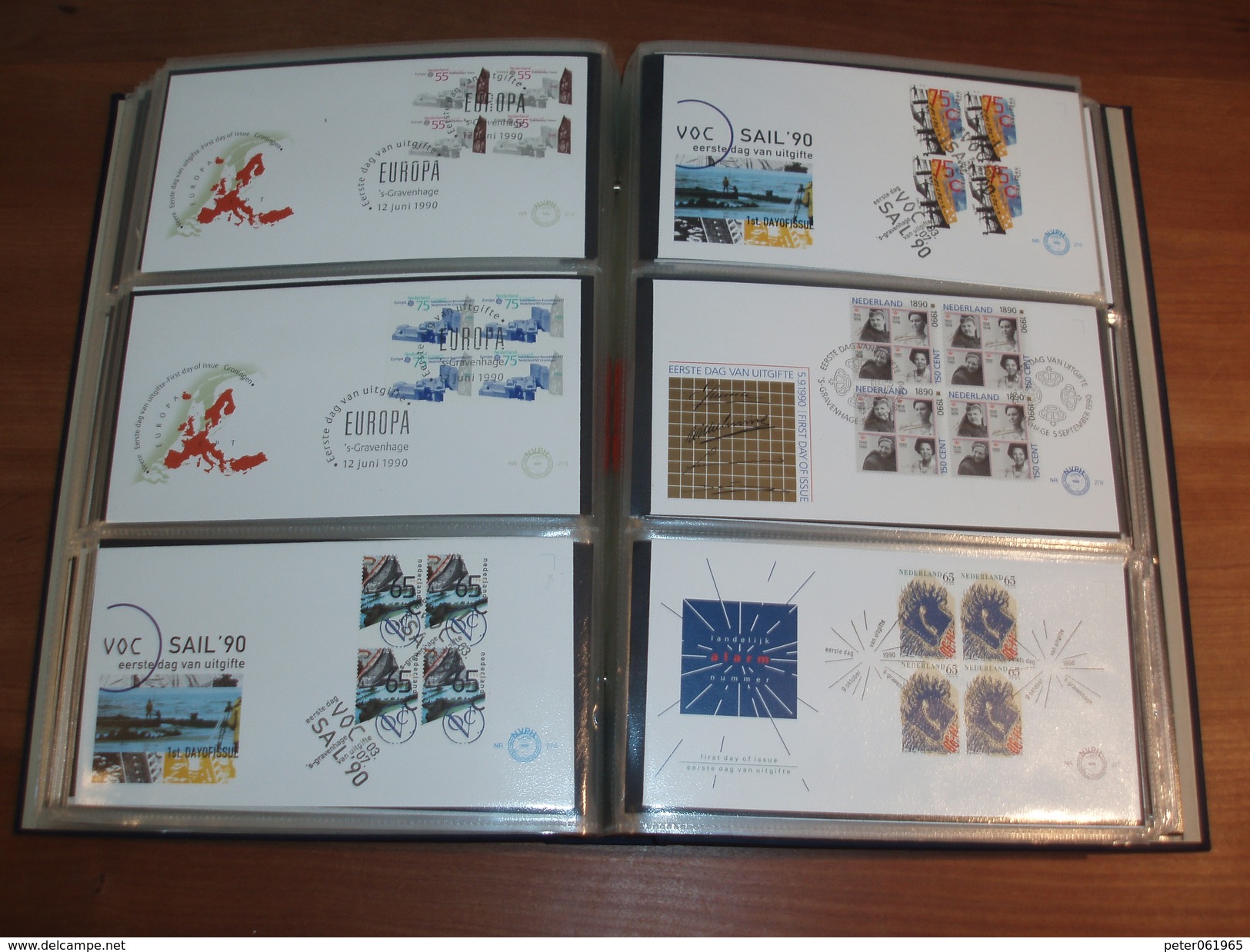 DAVO FDC album met 156 FDC's (met blokken van 4) Nederland