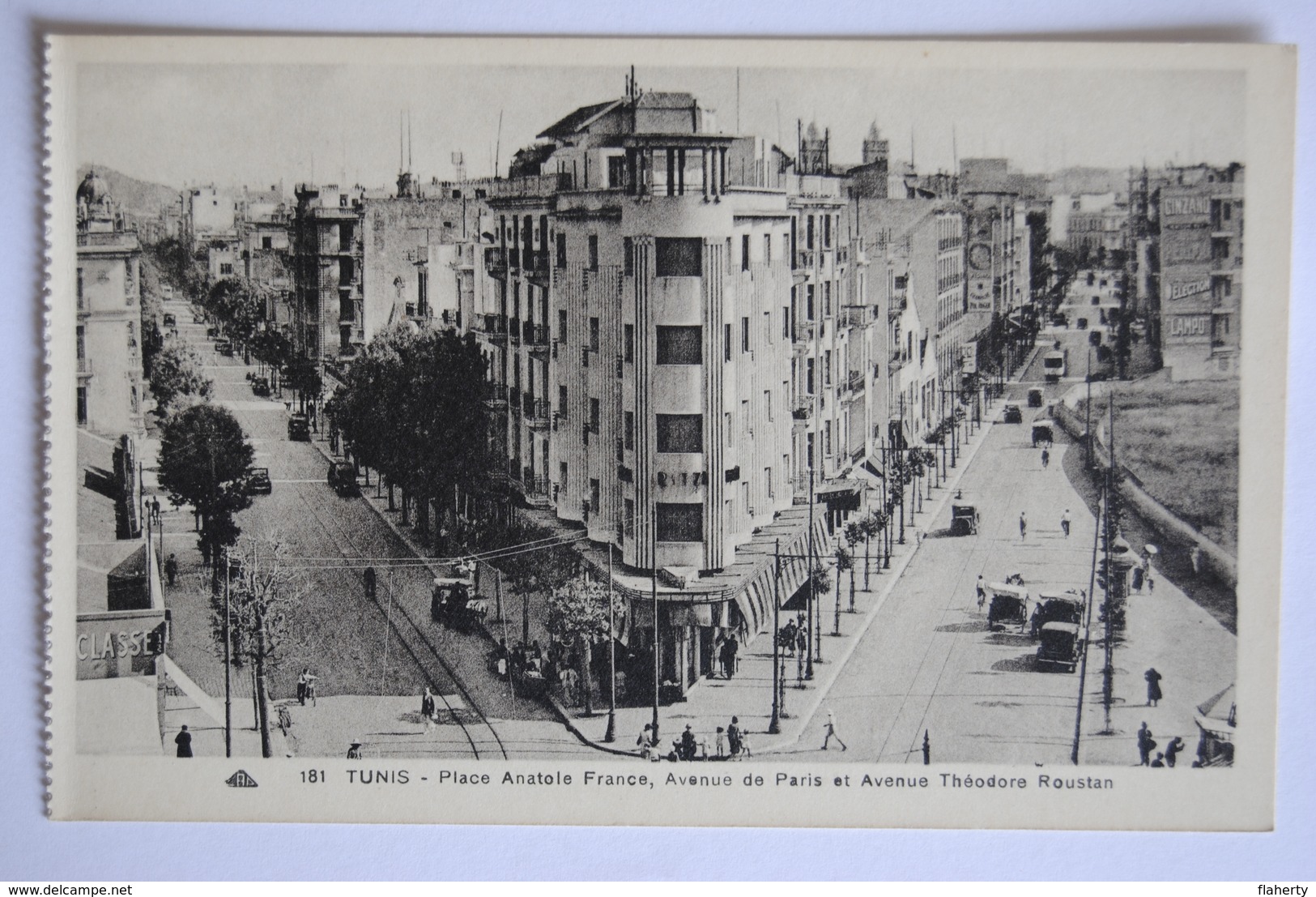 TUNIS Place Anatole France, Avenue De Paris Et Avenue Théodore Roustan - Túnez