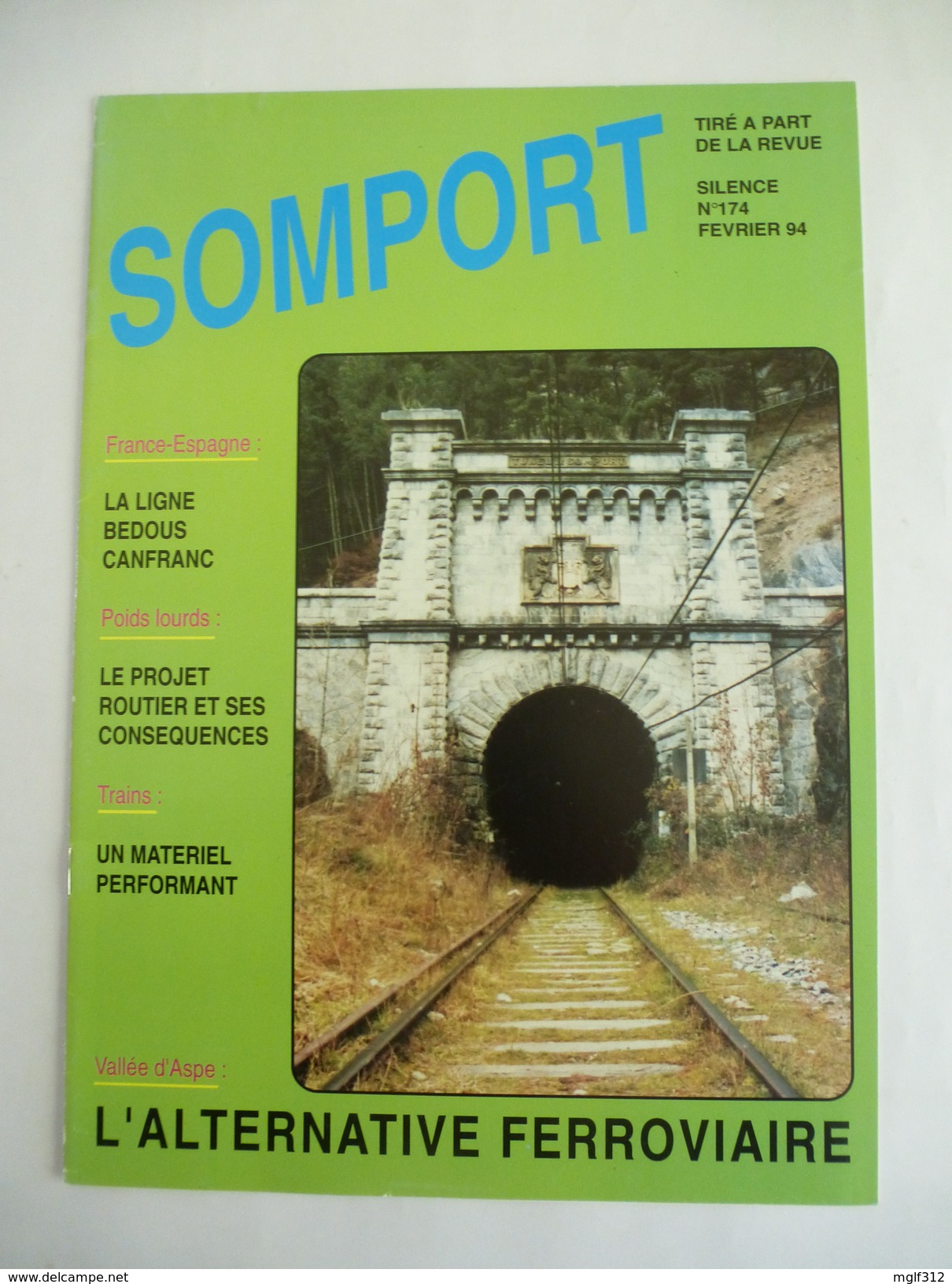 SOMPORT : L'ALTERNATIVE FERROVIAIRE Tiré à Part De La Revue SILENCE - 1994 - Railway & Tramway