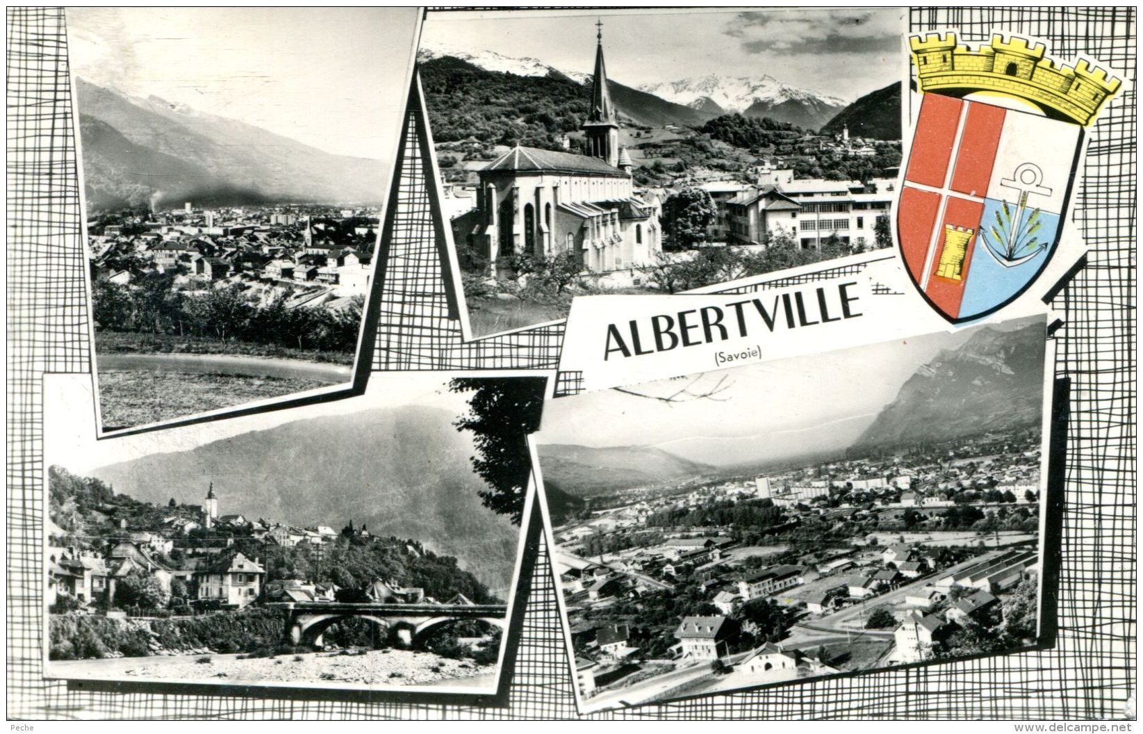 N°53402 -cpsm Albertville -multivues- - Albertville