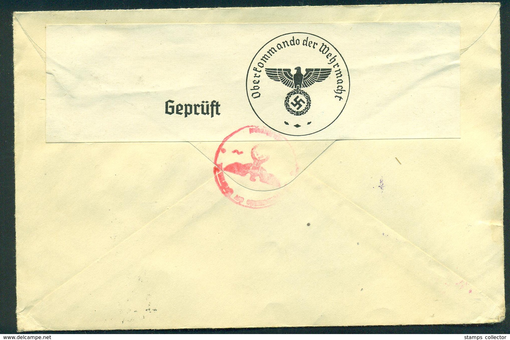 Manchuria. Censur Letter Send To Denmark Via Siberia. Very Scare - 1932-45 Manchuria (Manchukuo)