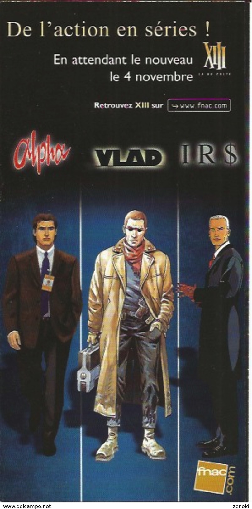 Dépliant Pub Fnac Lombard - XIII - Alpha - Vlad - IRS - XIII