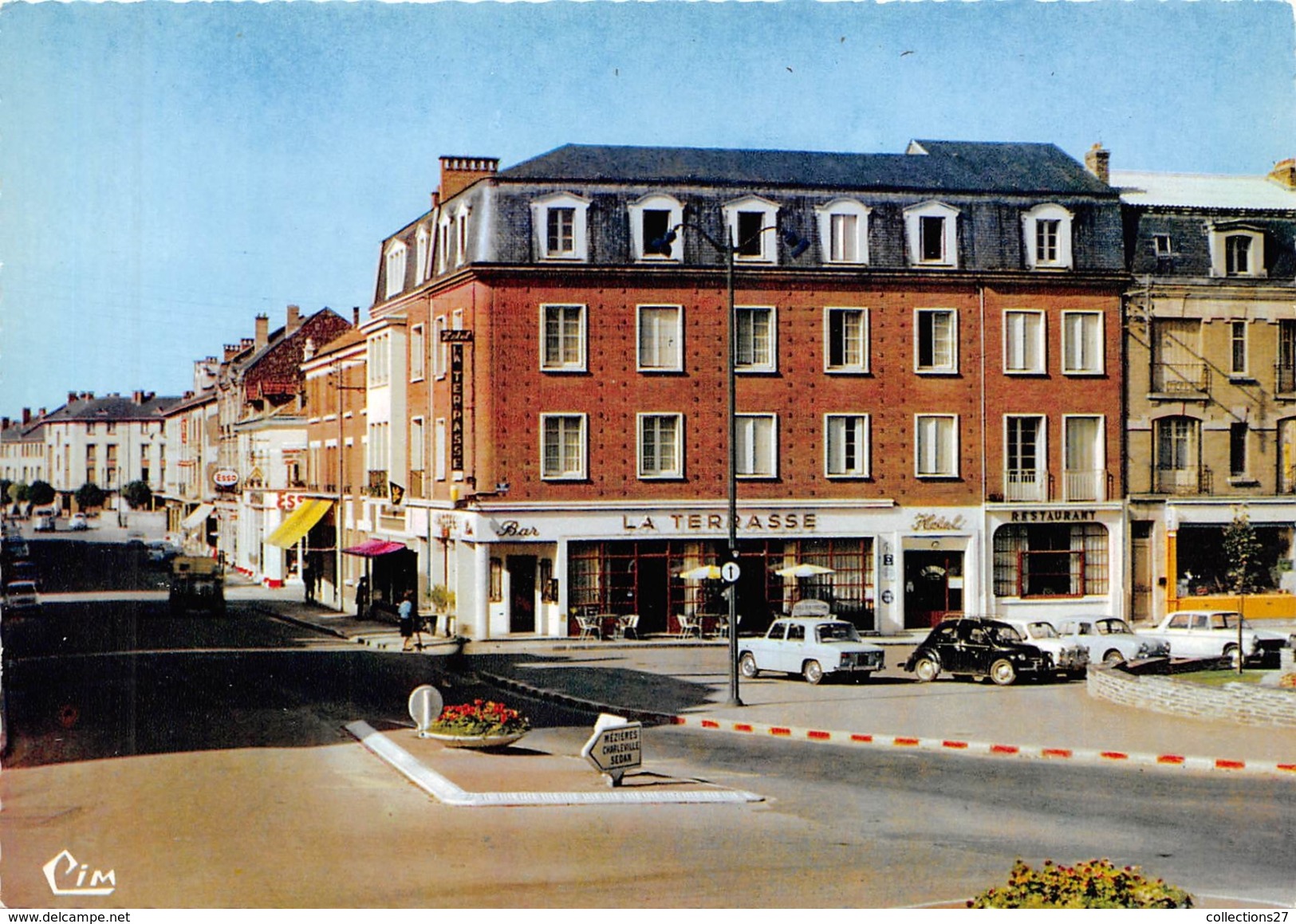 08- RETHEL- HÔTEL DE LA TERRASSE ET RUE COLBERT - Rethel