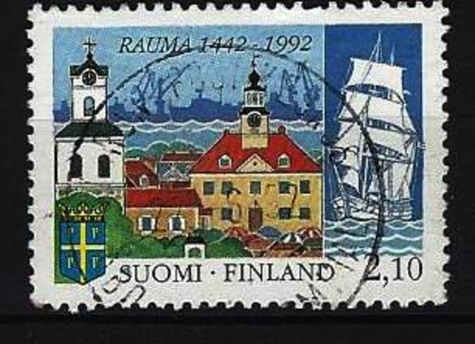 FINNLAND - Mi-Nr. 1168 - 550 Jahre Stadt Rauma Gestempelt (1) - Gebraucht