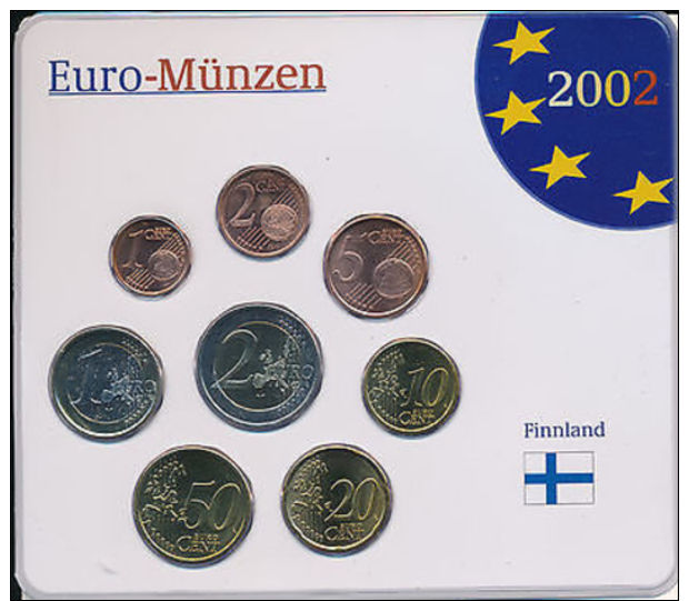 Finnland - Kompletter Euromünzen Satz - Alle 8 Euromünzen Im Blister - Finland