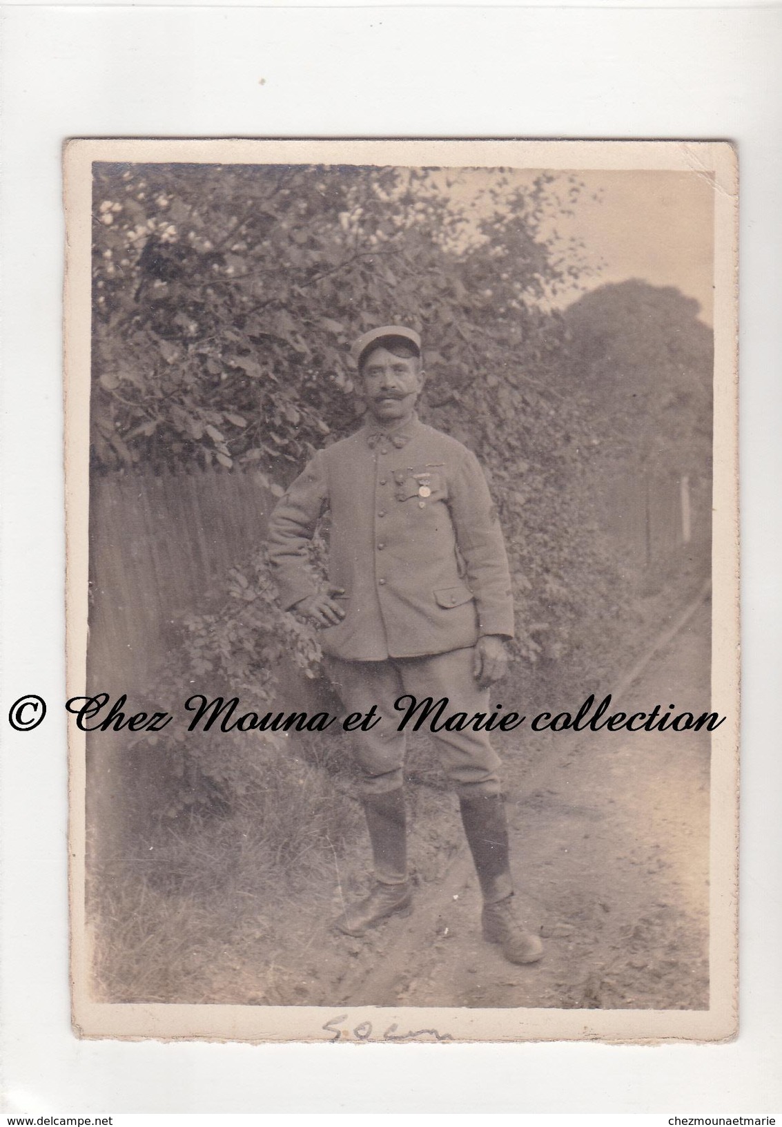 WWI - 63 EME REGIMENT - MEDAILLE DE L EXPEDITION DE CHINE ET CROIX DE GUERRE 1 ETOILE - 2 CHEVRONS - PHOTO MILITAIRE - Guerre, Militaire