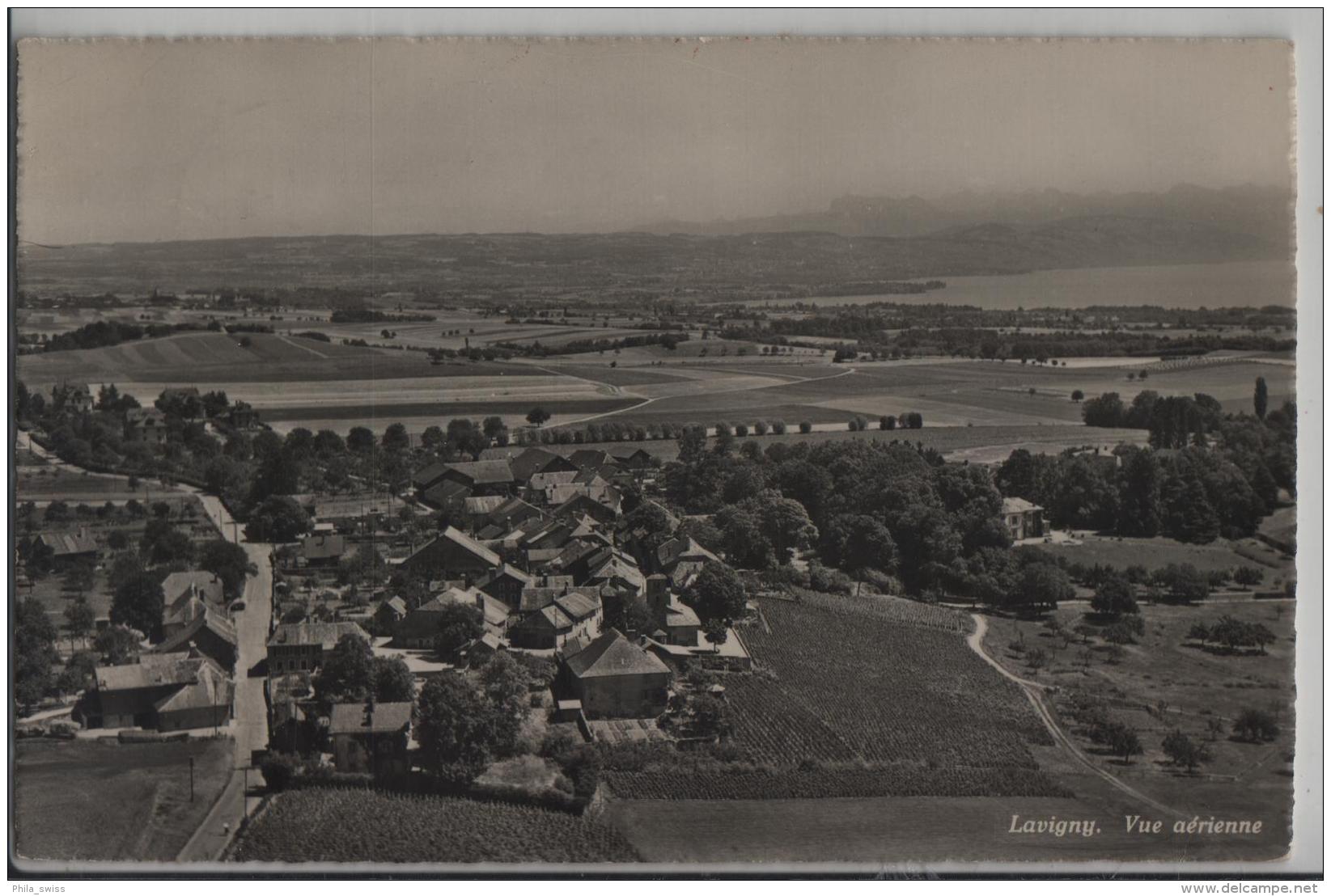 Lavigny - Vue Aerienne - Photo: A. Deriaz No. 10003 - Autres & Non Classés