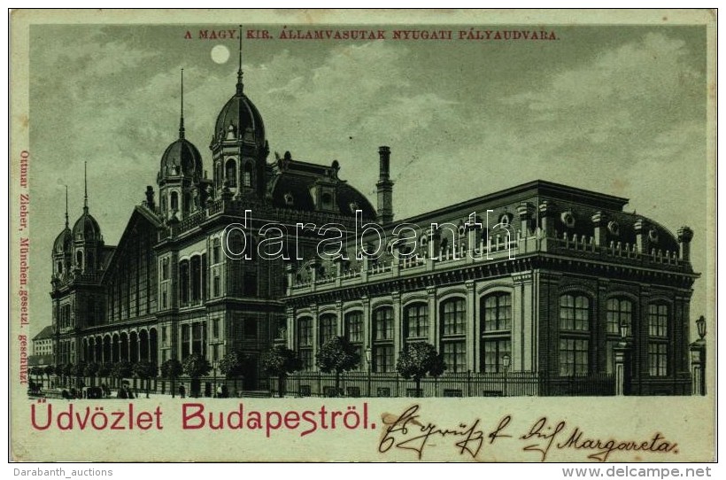 T2 1899 Budapest VI. Nyugati P&aacute;lyaudvar, Ottmar Zieher Litho - Non Classificati