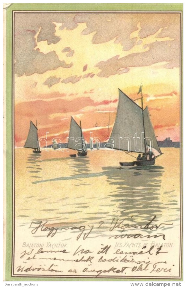 T2/T3 Balaton, Balatoni Yachtok, Bruchsteiner &eacute;s Fia Litho (EK) - Non Classificati