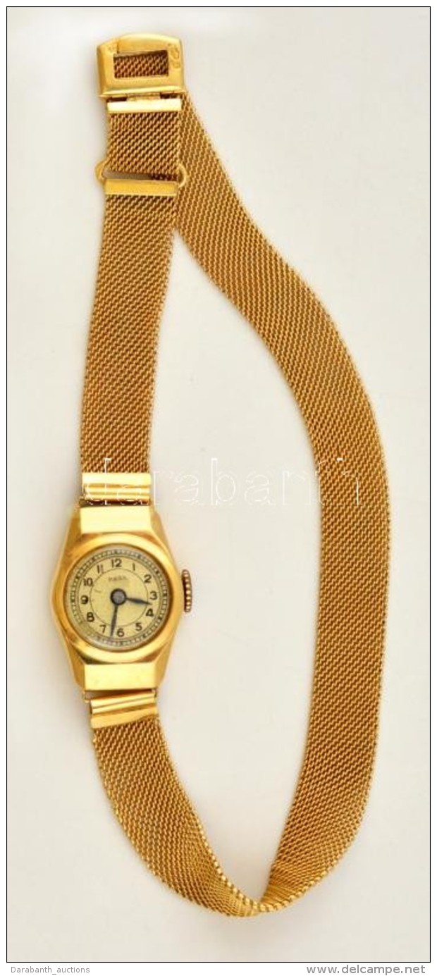 Paxa 14 Arany NÅ‘i Kar&oacute;ra / Paxa 14 K Gold Women's Watch With Gold Chain Gr 16g - Altri & Non Classificati
