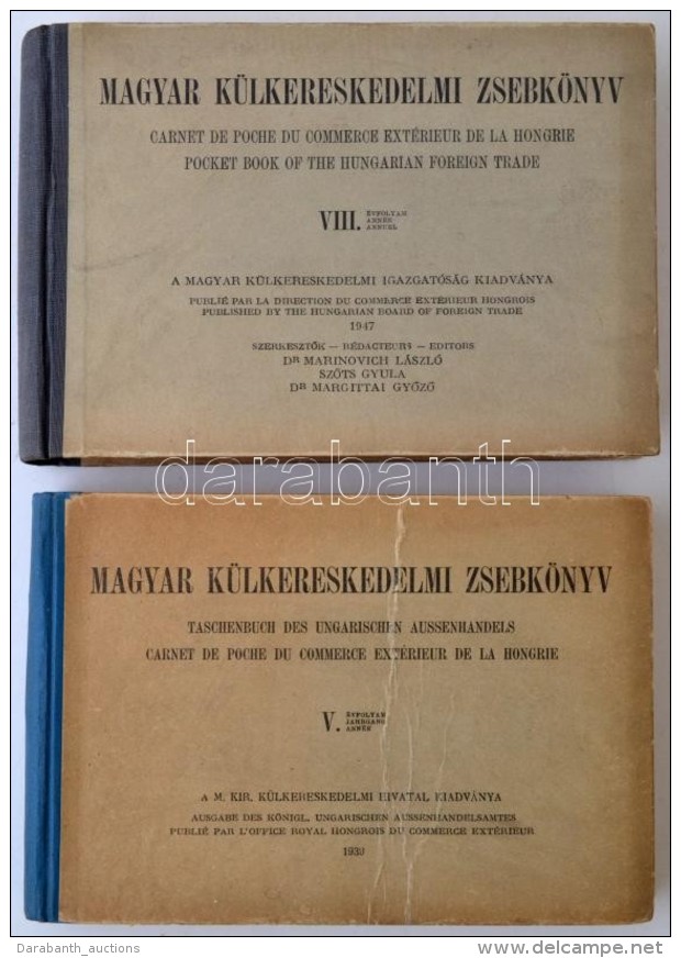 Magyar K&uuml;lkereskedelmi Zsebk&ouml;nyv 2 K&ouml;tete;
SzÅ‘ts Gyula (szerk.):Magyar K&uuml;lkereskedelmi... - Non Classificati