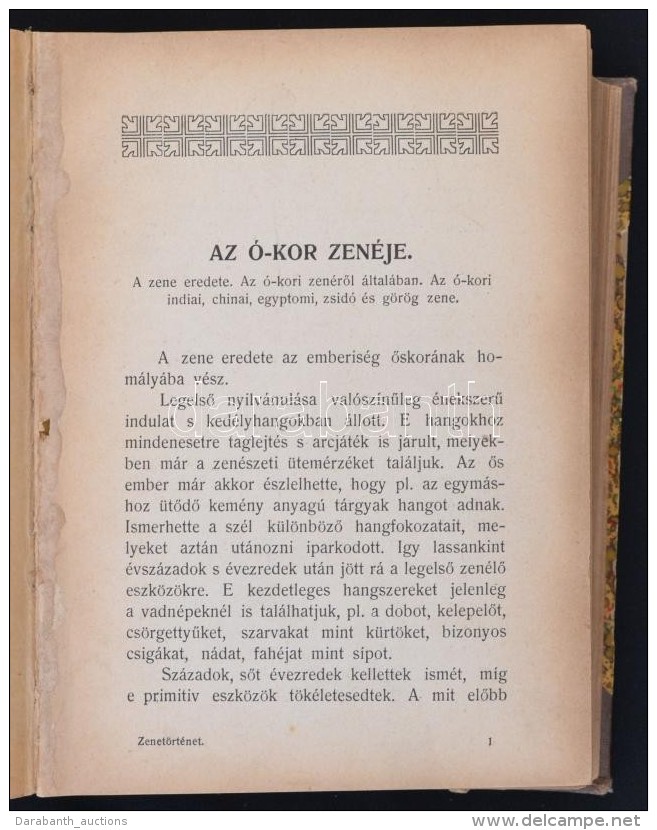 [Szentimr&eacute;nyi Imre:] [A Zene T&ouml;rt&eacute;nete, K&uuml;l&ouml;n&ouml;s Tekintettel A Magyar &eacute;s... - Non Classificati