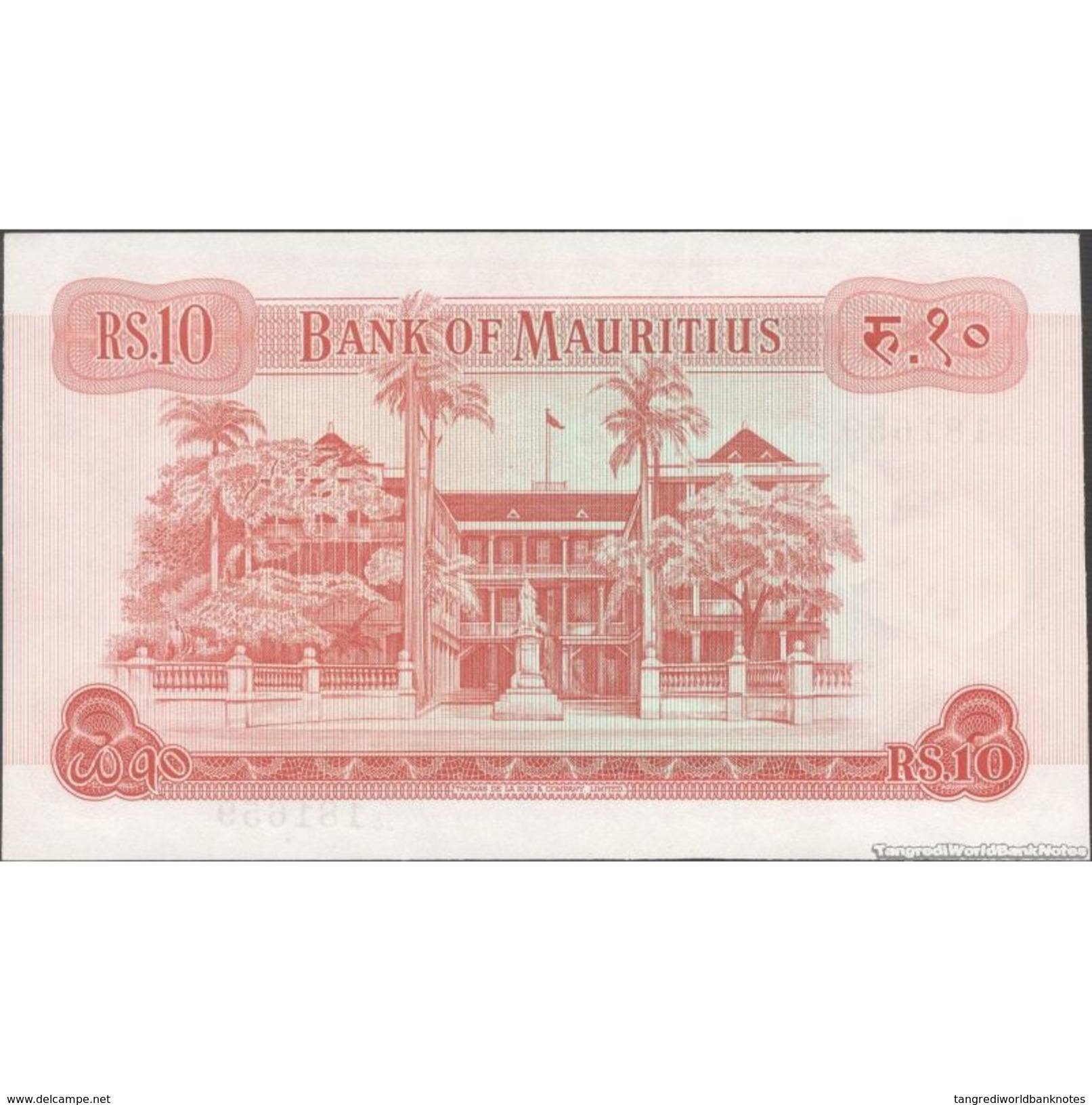 TWN - MAURITIUS 31c - 10 Rupees 1967 A/20 181659 UNC - Mauritius