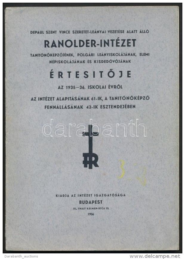 1936 Depaul Szent Vince Szeretet Le&aacute;nyai (Irgalmas NÅ‘v&eacute;rek) Vezet&eacute;se Alatt &aacute;ll&oacute;... - Non Classificati