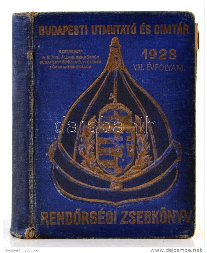 1928 RendÅ‘rs&eacute;gi C&iacute;mt&aacute;r. Budapesti Utmutat&oacute; &eacute;s C&iacute;mt&aacute;r. VIII.... - Non Classificati