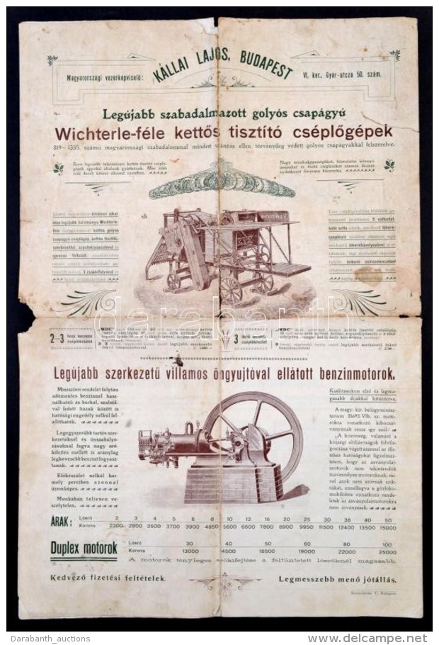 Cca 1900-1910 ElsÅ‘ Proszniczi Gazdas&aacute;gi G&eacute;p- &eacute;s GÅ‘zmotor-Gy&aacute;r Katal&oacute;gusa.... - Unclassified