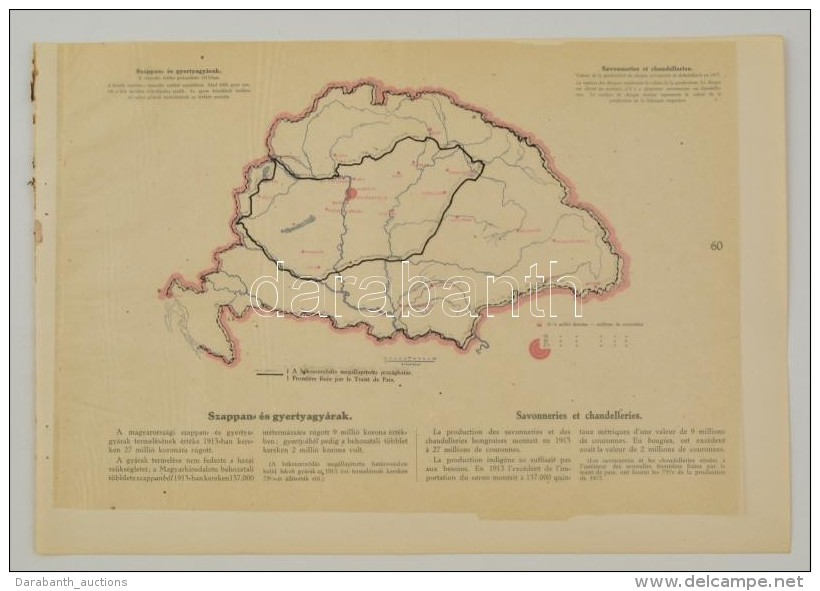 Cca 1920 Szappan- &eacute;s Gyertyagy&aacute;rak Magyarorsz&aacute;gon 1913-ban, A 'Magyarorsz&aacute;g... - Altri & Non Classificati