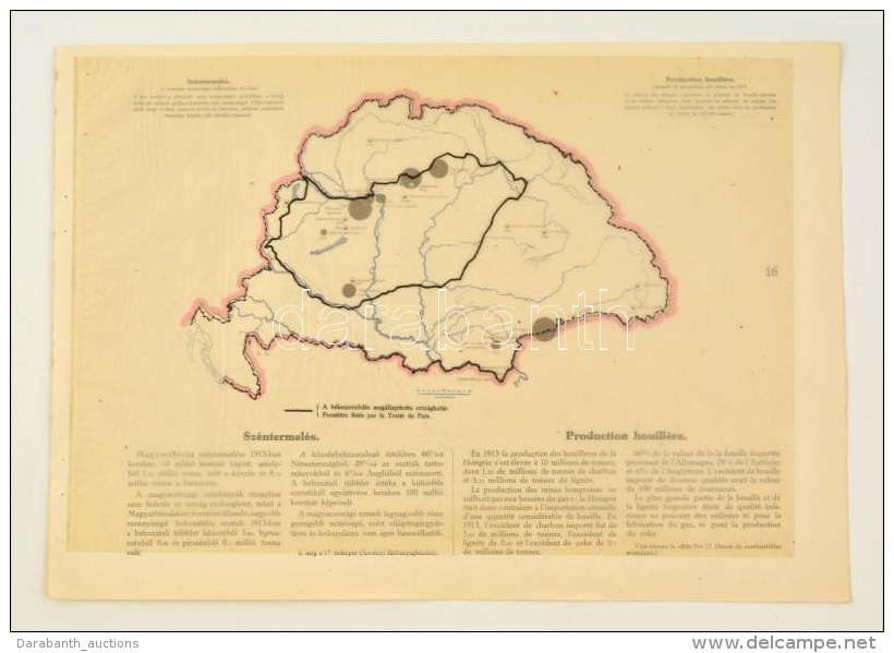 Cca 1920 Sz&eacute;ntermel&eacute;s Magyarorsz&aacute;gon  1913-ban, A 'Magyarorsz&aacute;g Gazdas&aacute;gi... - Altri & Non Classificati