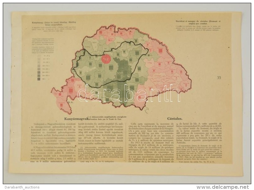 Cca 1920 Keny&eacute;rmag (b&uacute;za, Rozs) Felesleg &aacute;s Hi&aacute;ny Megy&eacute;nk&eacute;nt, A... - Altri & Non Classificati