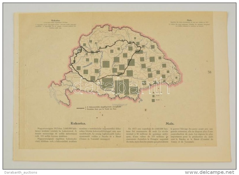 Cca 1920 Kukoricatermel&eacute;s Megy&eacute;nk&eacute;nt 1913-ban, A 'Magyarorsz&aacute;g Gazdas&aacute;gi... - Altri & Non Classificati