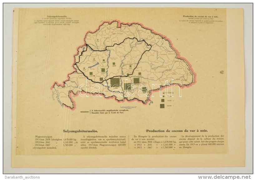 Cca 1920 Selyemgub&oacute;termel&eacute;s Megy&eacute;nk&eacute;nt 1913
-ban, A 'Magyarorsz&aacute;g... - Altri & Non Classificati