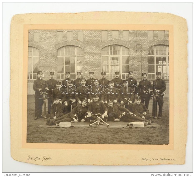 Cca 1910 &Oacute;budai TÅ±zolt&oacute;k Nagym&eacute;retÅ± Tabl&oacute;fot&oacute; / Large Photo Of Fire Guards... - Altri & Non Classificati