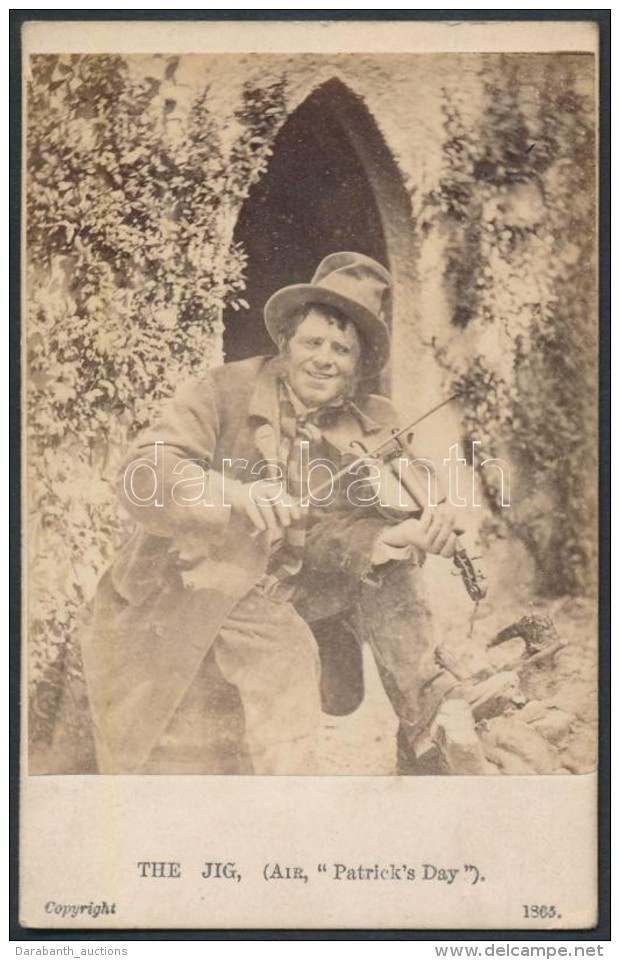 Cca 1890 The Jig. &Iacute;r Folkl&oacute;r / The Jig, Irish Folklore Photo 7x11 Cm. - Altri & Non Classificati