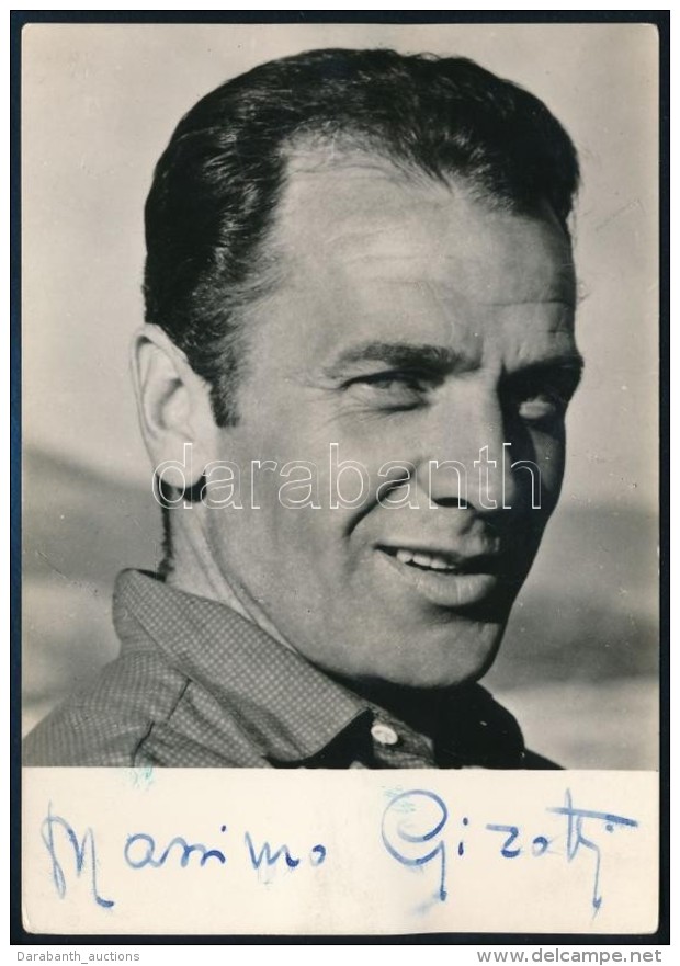 Massimo Girotti (1918-2003) Olasz Sz&iacute;n&eacute;sz Saj&aacute;t KezÅ± Al&aacute;&iacute;r&aacute;sa Az Å‘t... - Altri & Non Classificati