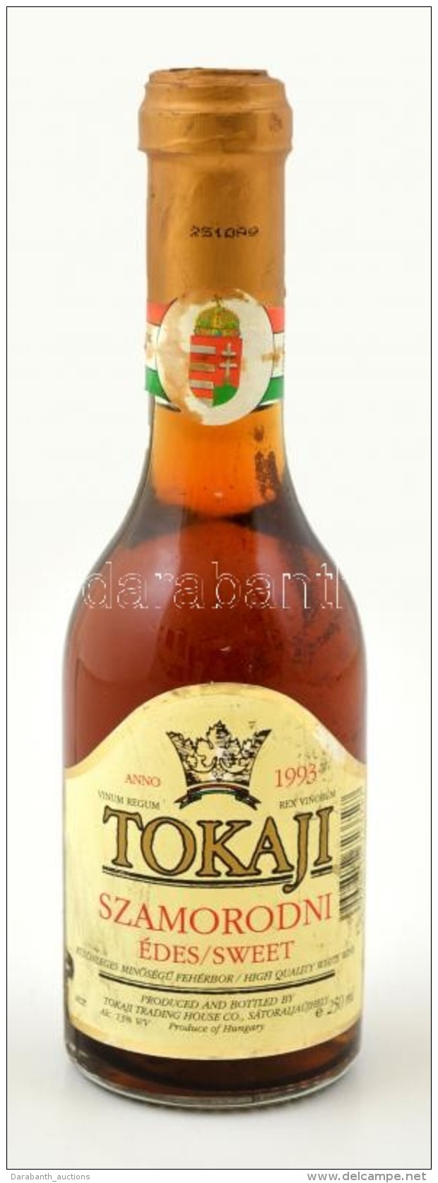 1993 Tokaji Szamorodni, &eacute;des Feh&eacute;rbor, 0,25 L - Altri & Non Classificati