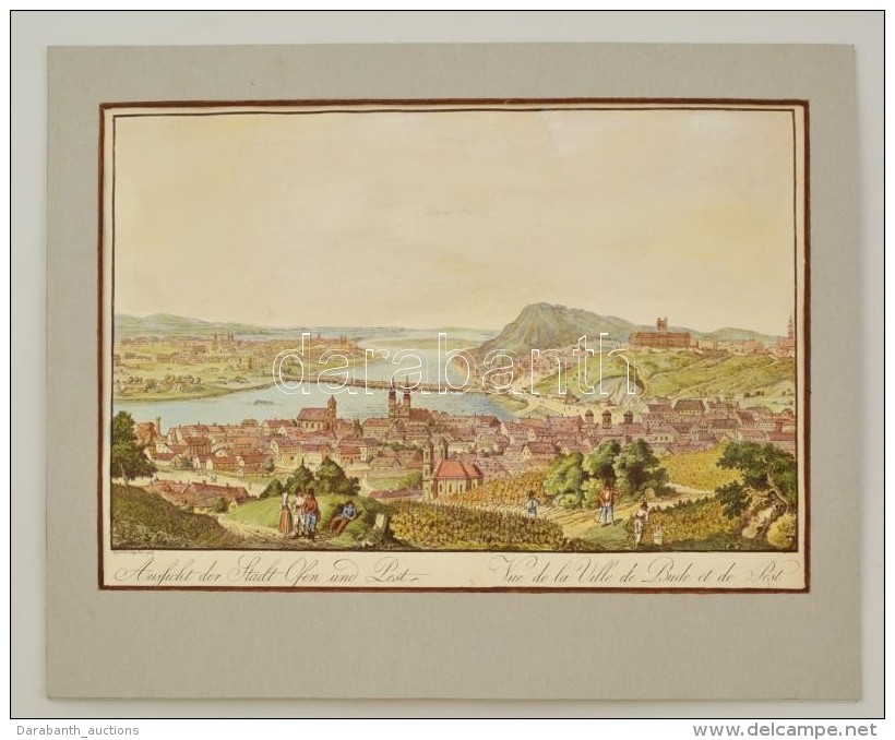 Aussicht Der Stadt Ofen Und Pest  Vue De La Ville De Bude Et De Pest. Reprint Kiad&aacute;s.... - Stampe & Incisioni