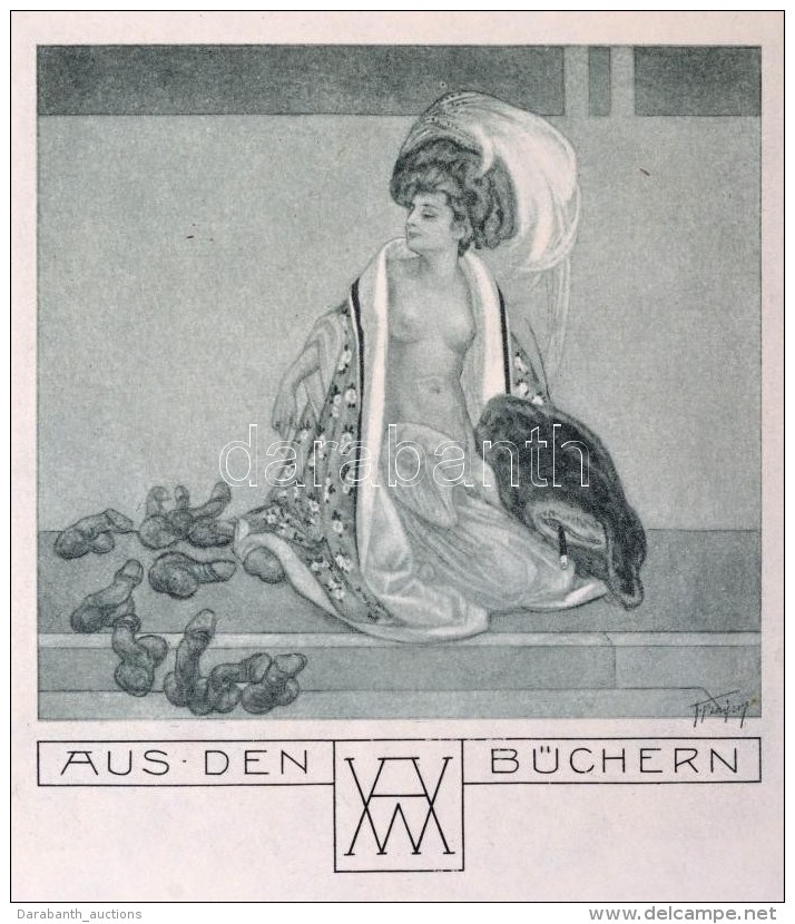 Cca 1900 Franz Von Bayros (1866-1924): 10 Db K&uuml;l&ouml;nb&ouml;zÅ‘ Erotikus  &eacute;s Pornogr&aacute;f Ex... - Altri & Non Classificati