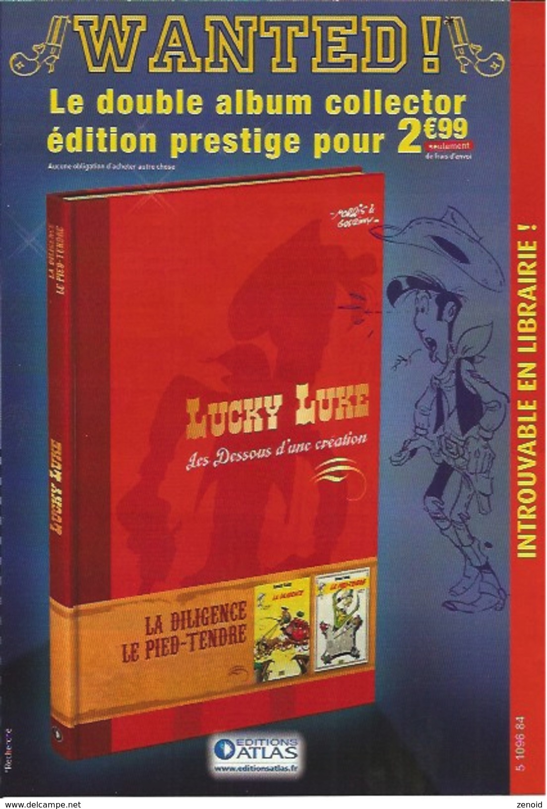 Bulletin Abonnement Lucky Luke - Atlas 2010 - Lucky Luke