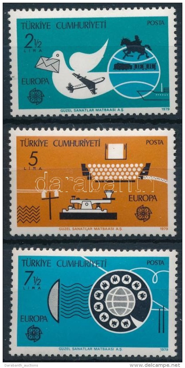 ** 1979 Europa CEPT Posta &eacute;s T&aacute;vk&ouml;zl&eacute;s Sor Mi 2477-2479 - Altri & Non Classificati