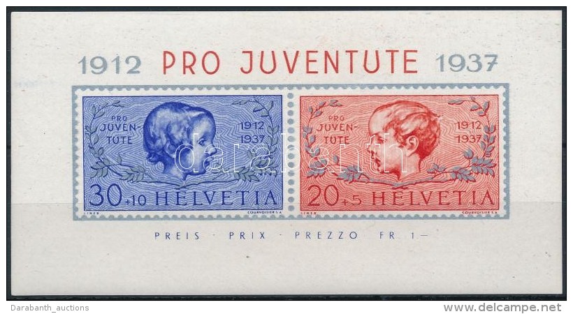 ** 1937  Pro Juventute Blokk Mi 3 - Altri & Non Classificati