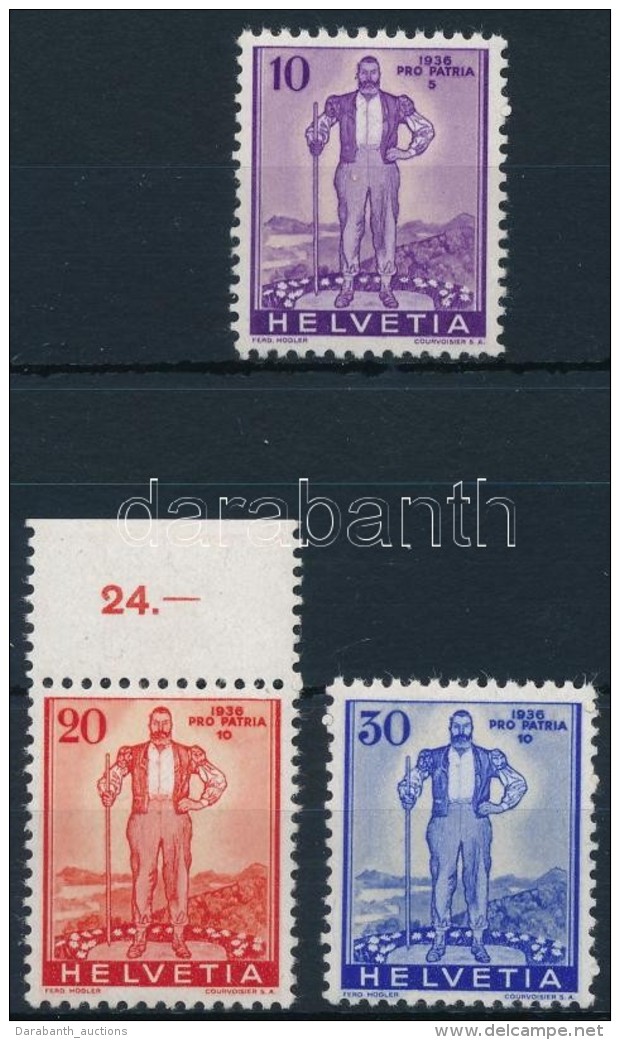 ** 1936 Pro Patria Sor Mi 294-296 - Altri & Non Classificati