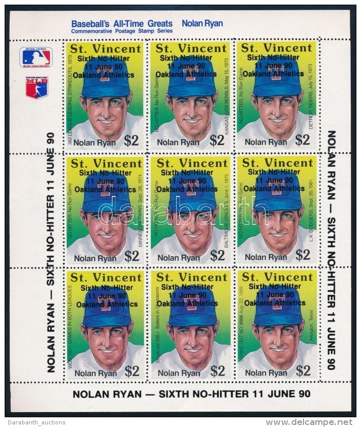 ** 1990 Baseball Fel&uuml;lnyomott Kis&iacute;v Sor Mi 1537-1538 I - Altri & Non Classificati