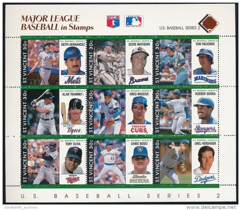 ** 1989 Baseball Kis&iacute;v Sor (9 Db Kis&iacute;v) Mi 1396-1476 - Altri & Non Classificati