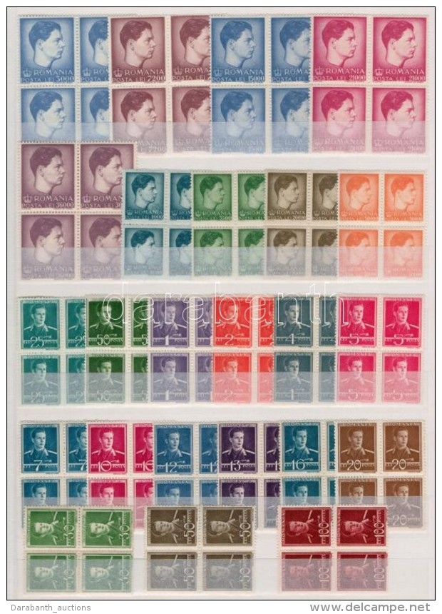 ** 1940, 1947 2 Klf Mih&aacute;ly Sor Mi 650-655 + 1028-1036 - Altri & Non Classificati