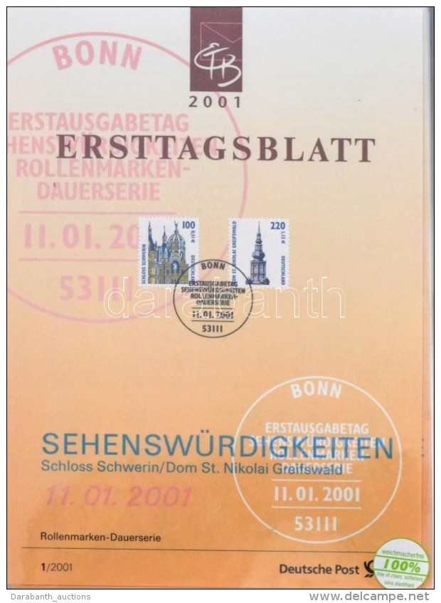 2001 Teljes &eacute;vfolyam Ersttagsblatt Berak&oacute;ban - Altri & Non Classificati