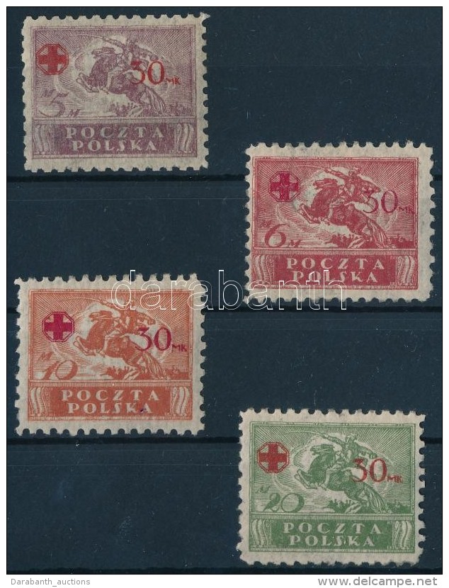 ** 1921 V&ouml;r&ouml;s Kereszt Sor Mi 154-157 ( Mi 157 A) - Altri & Non Classificati