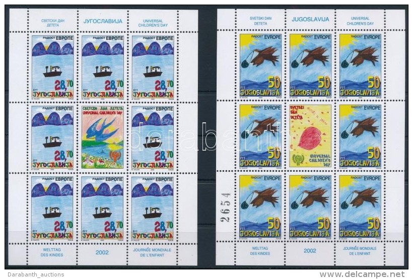 ** 2002 Eur&oacute;pai Gyerektal&aacute;lkoz&oacute; Kis&iacute;vsor Mi 3088-3089 - Altri & Non Classificati