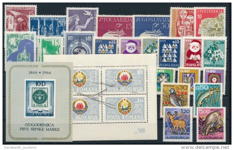 ** 1955-1967 25 Klf B&eacute;lyeg,k&ouml;zte 2 Db Blokk - Altri & Non Classificati