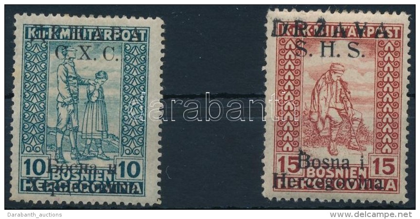 * 1918 Forgalmi Sor 2 &eacute;rt&eacute;ke Mi 19 I + 20 II - Altri & Non Classificati