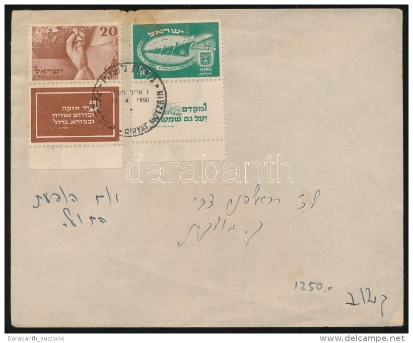 1950 F&uuml;ggetlens&eacute;g Tabos FDC Mi 30-31 (foltos/stain) - Altri & Non Classificati