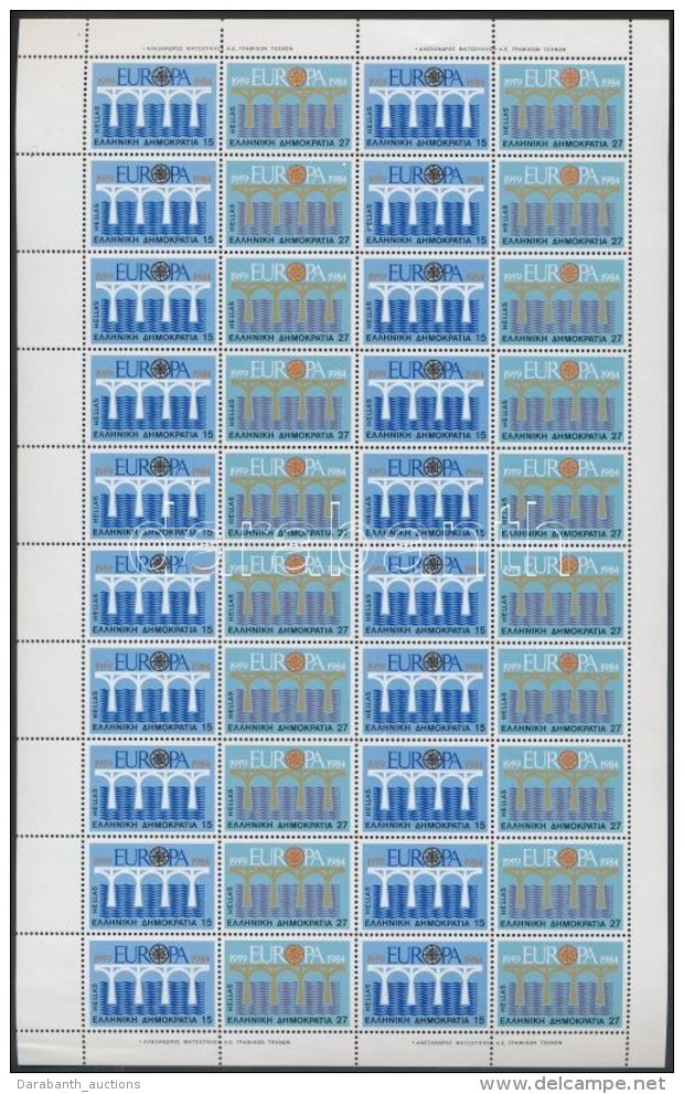 ** 1984 Europa CEPT Konferencia Sor Teljes 40-es &iacute;vben Mi 1555-1556 - Altri & Non Classificati