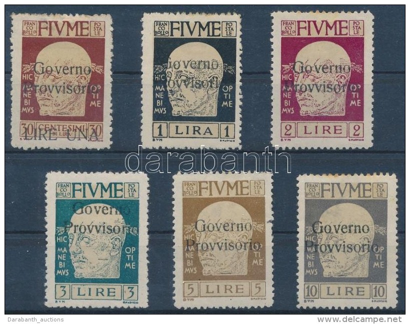 * 1921 Fel&uuml;lnyomott B&eacute;lyegek Egy Sorb&oacute;l  Mi  123 I - 128 I (**Mi EUR 345.-) - Altri & Non Classificati