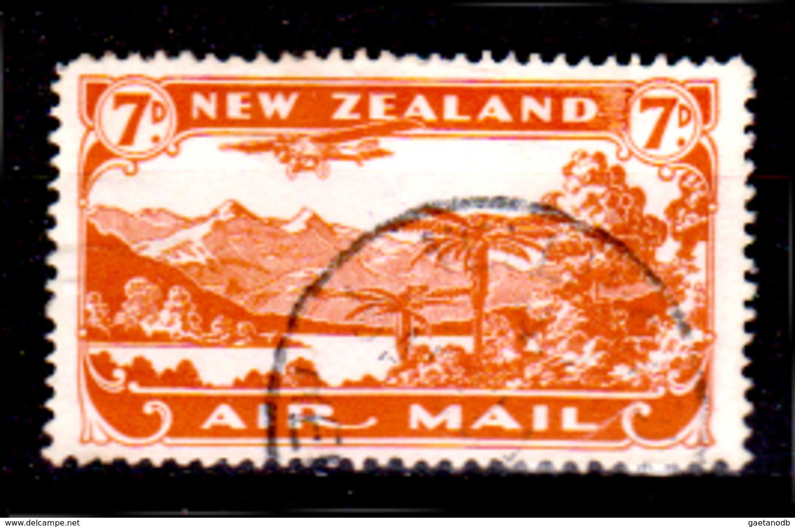 Nuova-Zelanda-0057 - Posta Aerea 1931 - Y&T N. 3 (o) Used - Senza Difetti Occulti. - Corréo Aéreo