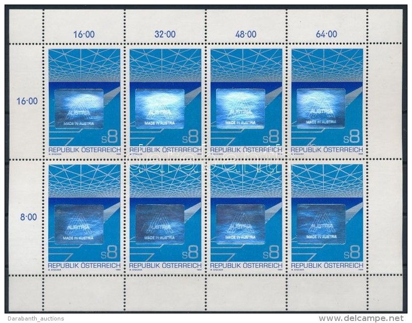 ** 1988 Osztr&aacute;k Export Hologramos Kis&iacute;v Mi 1936 - Altri & Non Classificati