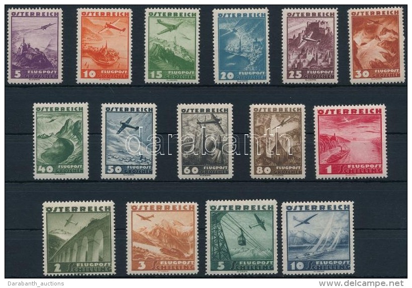 ** 1935 Rep&uuml;lÅ‘vel A T&aacute;j Felett Sor Mi 598-612 - Altri & Non Classificati